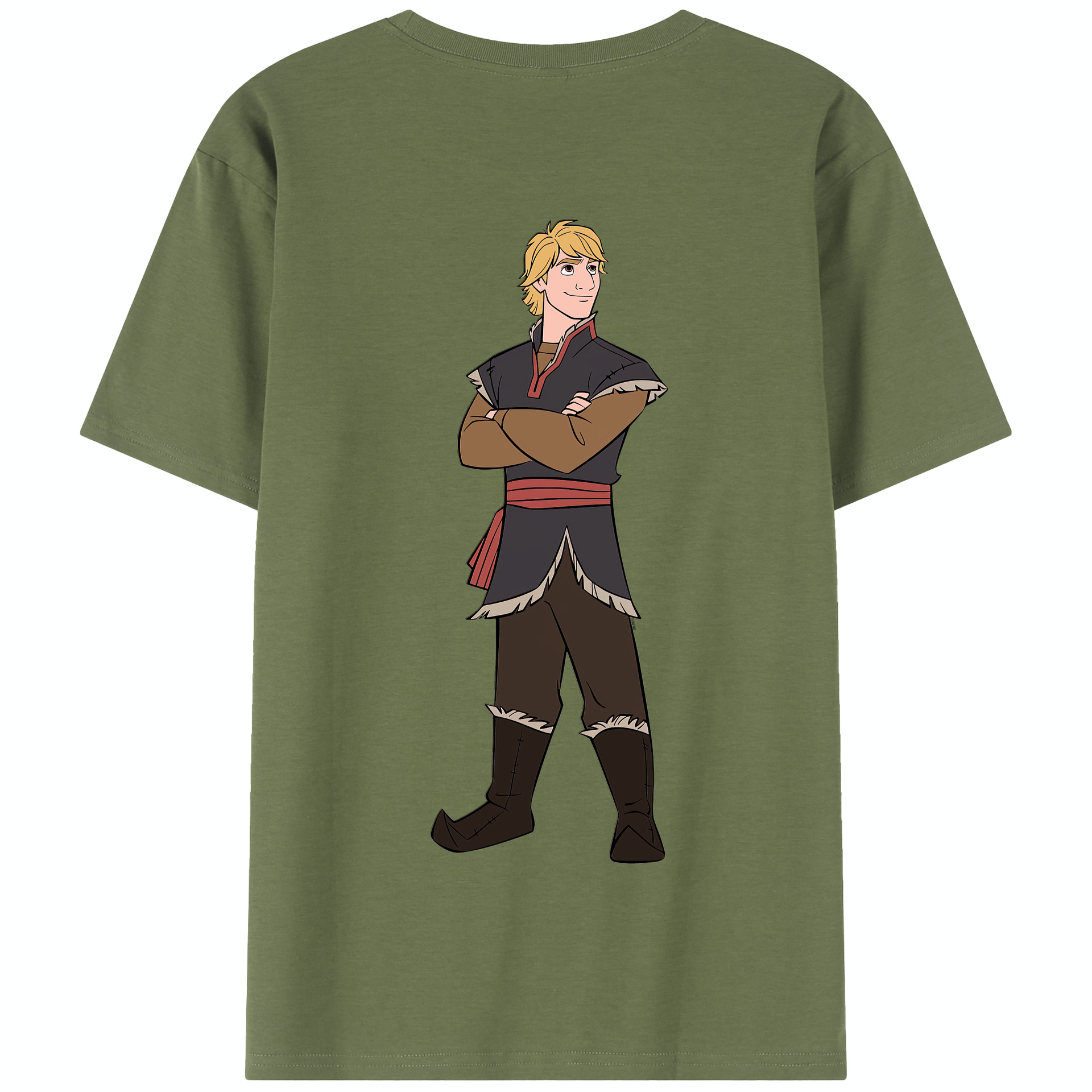 （画像用） アナと雪の女王 アンナ エルサ Frozen Anna Elsa 綿100％半袖Tシャツ（背面プリント）